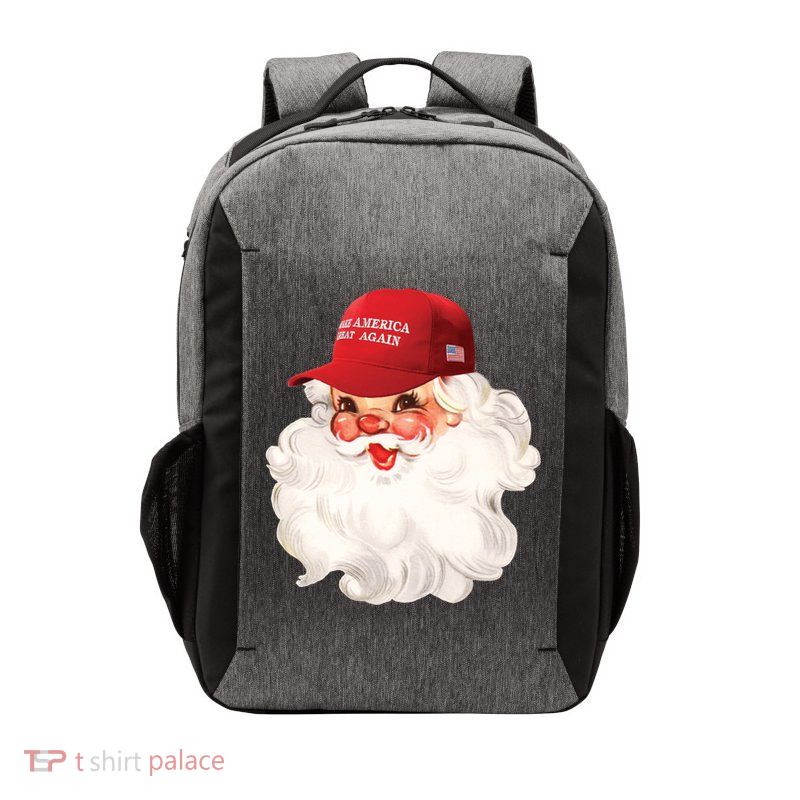 Maga Santa Retro Santa Maga Hat Funny Trump Christmas Gift Vector Backpack