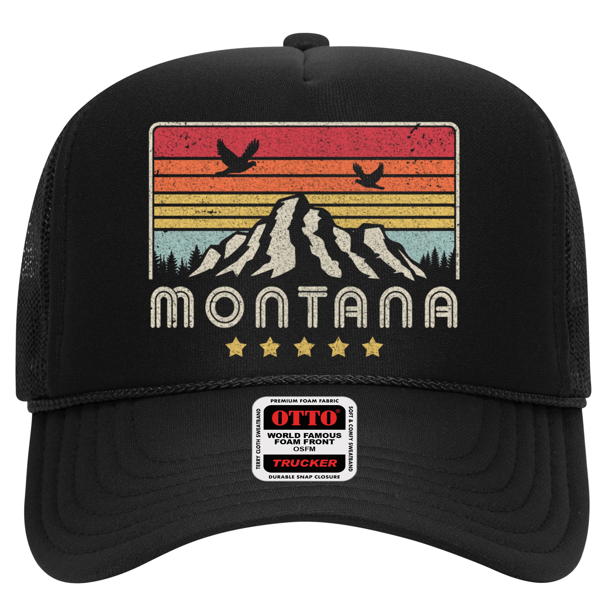 Montana Shirt. Retro Style MT, USA Hat