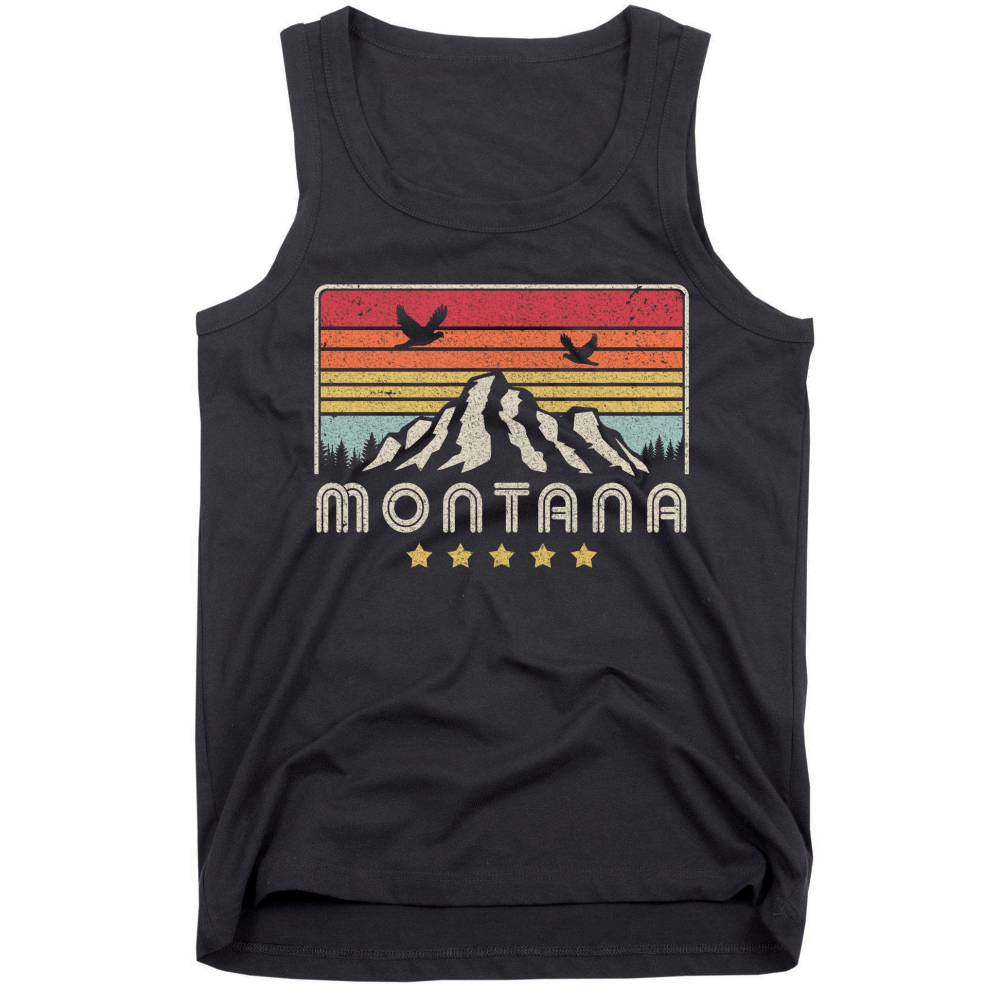 Montana Shirt. Retro Style MT, USA Tank Top