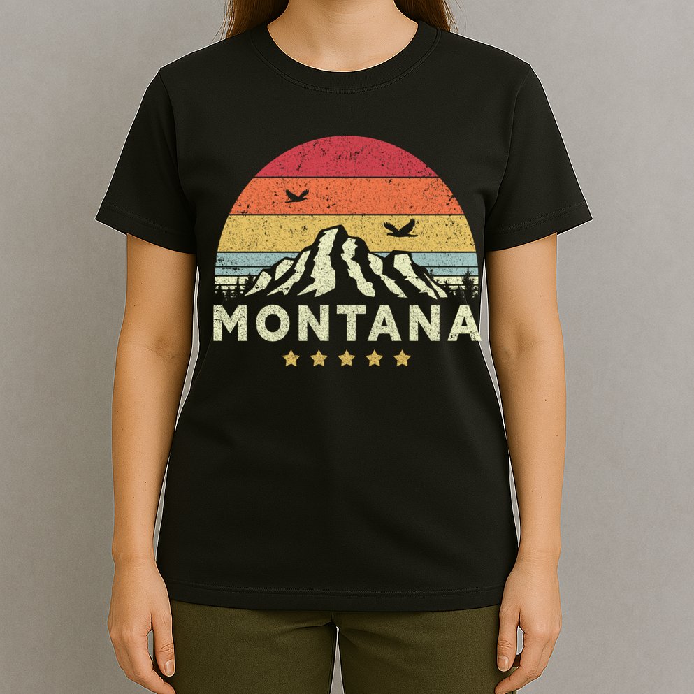 Montana Shirt. Retro Style MT, USA T-Shirt