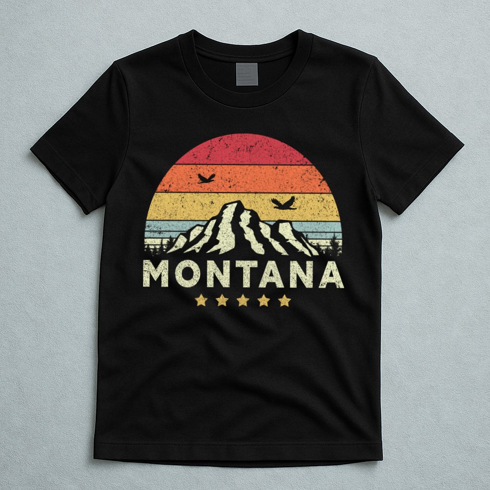 Montana Shirt. Retro Style MT, USA T-Shirt