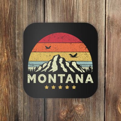 Montana Shirt. Retro Style MT, USA Coaster