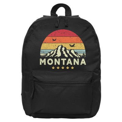 Montana Shirt. Retro Style MT, USA 16 in Basic Backpack