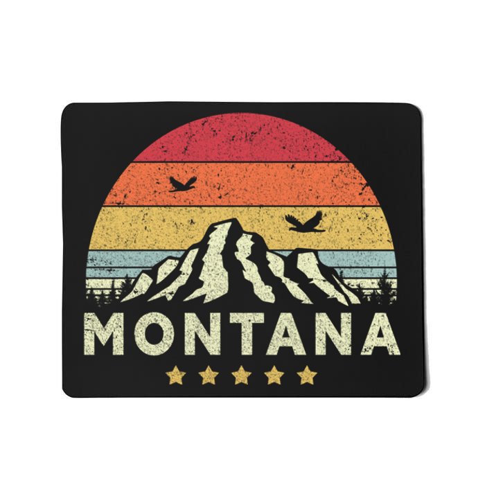 Montana Shirt. Retro Style MT, USA Mousepad