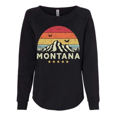 Montana Shirt. Retro Style MT, USA Womens California Wash Sweatshirt