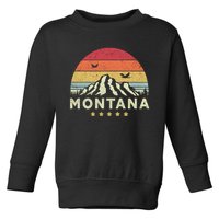 Montana Shirt. Retro Style MT, USA Toddler Sweatshirt