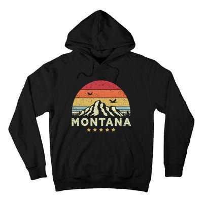 Montana Shirt. Retro Style MT, USA Tall Hoodie