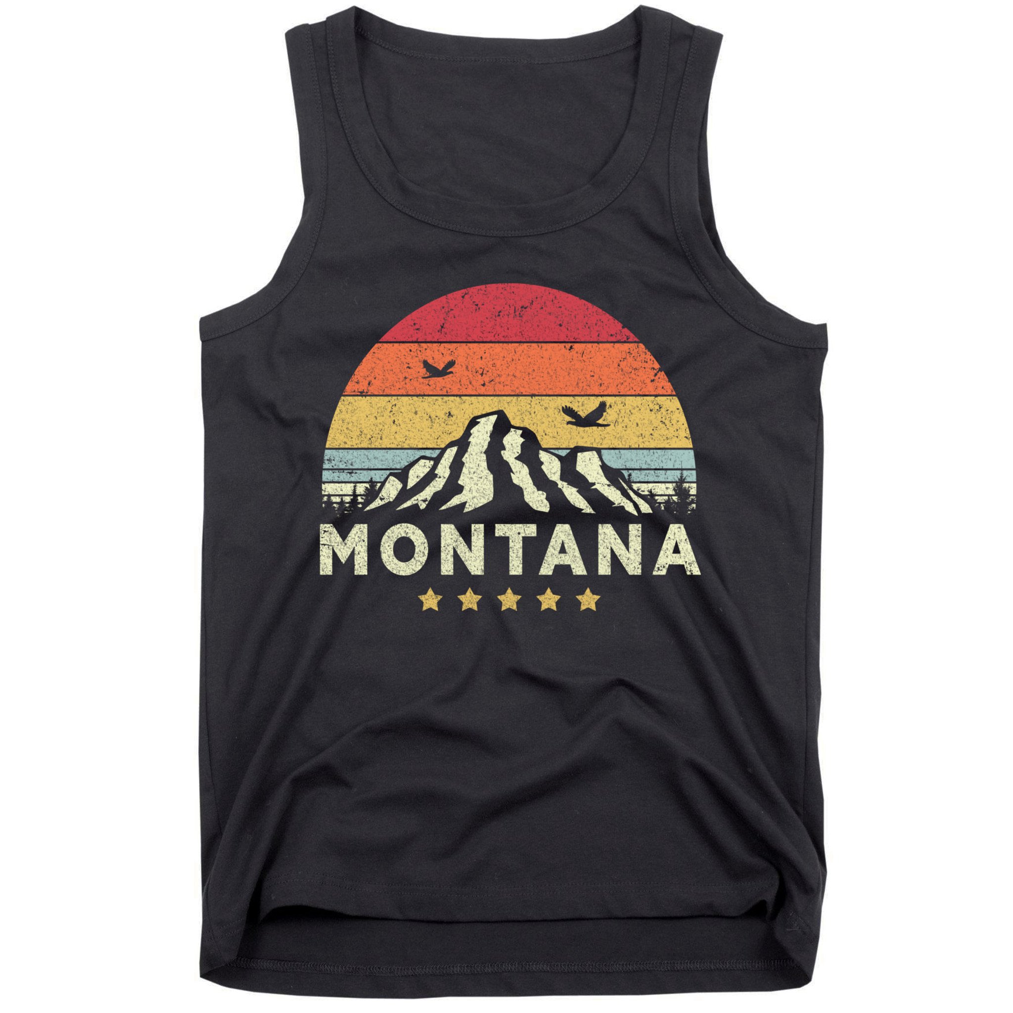 Montana Shirt. Retro Style MT, USA Tank Top