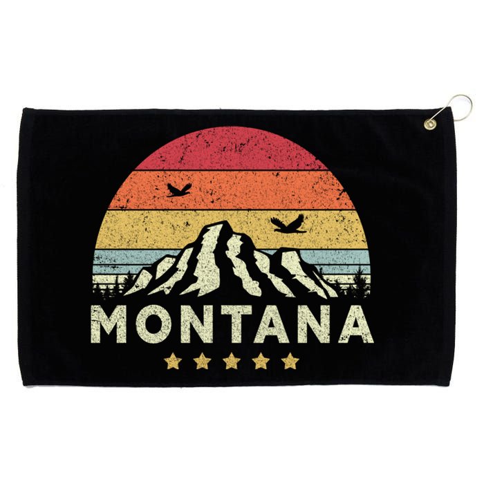 Montana Shirt. Retro Style MT, USA Grommeted Golf Towel