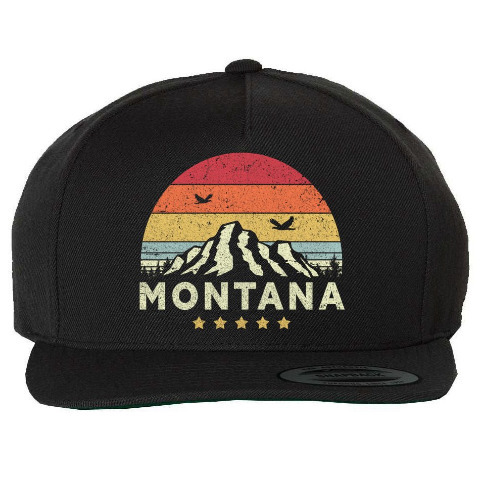 Montana Shirt. Retro Style MT, USA Wool Snapback Cap