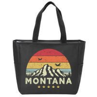 Montana Shirt. Retro Style MT, USA Zip Tote Bag