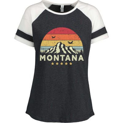 Montana Shirt. Retro Style MT, USA Enza Ladies Jersey Colorblock Tee