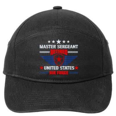Master Sergeant Retired Air Force Military Retirement 7-Panel Snapback Hat