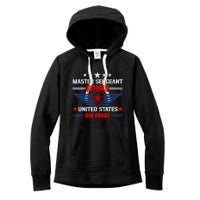 Master Sergeant Retired Air Force Military Retirement Women's Fleece Hoodie