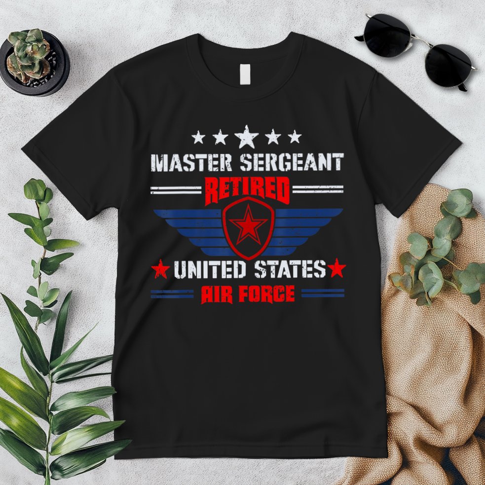 Master Sergeant Retired Air Force Military Retirement Premium T-Shirt
