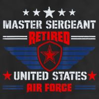 Master Sergeant Retired Air Force Military Retirement 25L Jumbo Tote