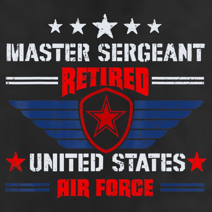 Master Sergeant Retired Air Force Military Retirement 25L Jumbo Tote