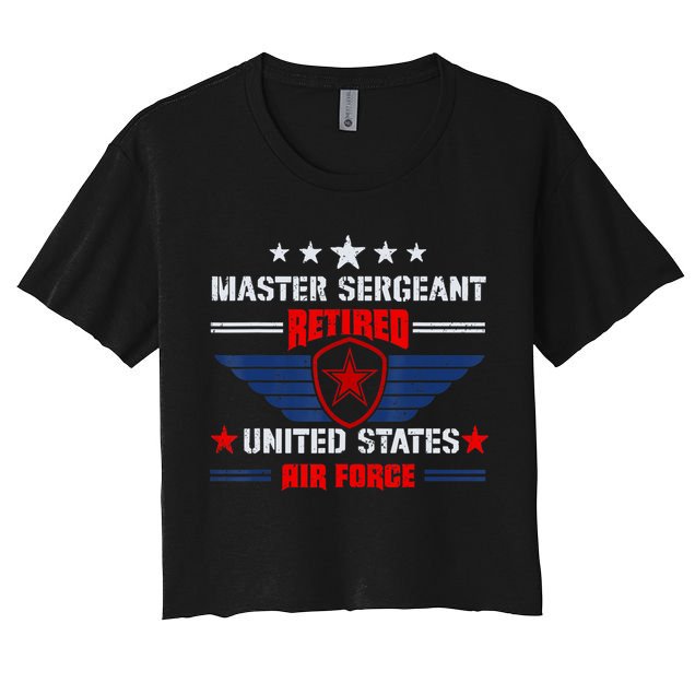 Master Sergeant Retired Air Force Military Retirement Crop Top