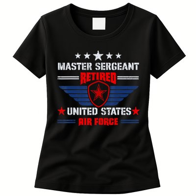 Master Sergeant Retired Air Force Military Retirement Womens T-Shirt