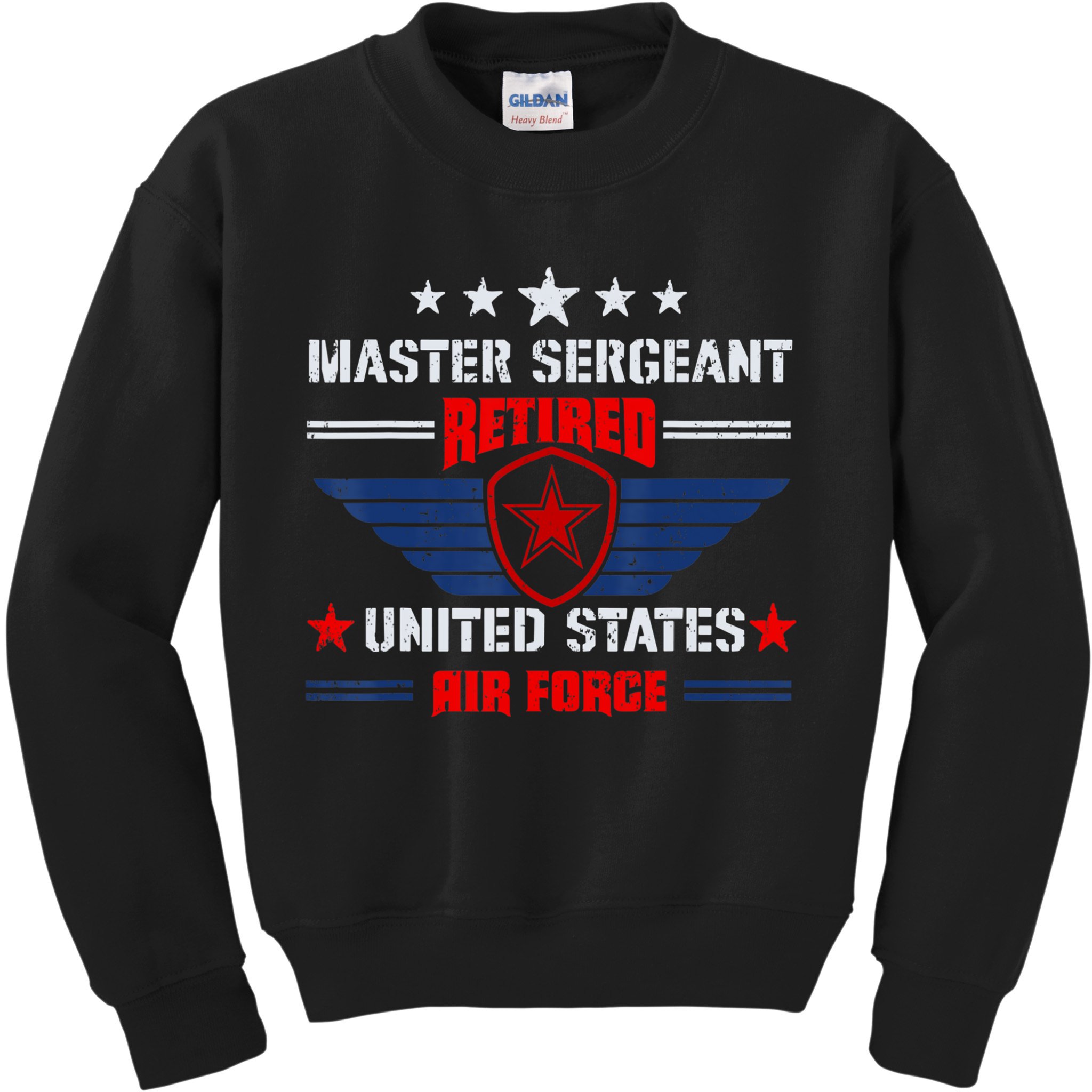 Master Sergeant Retired Air Force Military Retirement Kids Sweatshirt