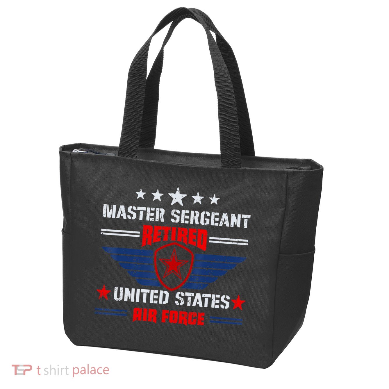 Master Sergeant Retired Air Force Military Retirement Zip Tote Bag