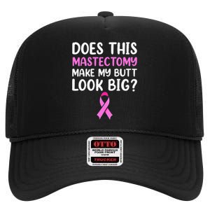 Mastectomy Survivor Recovery Apparel Breast Cancer High Crown Mesh Back Trucker Hat