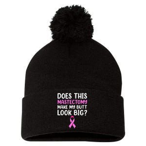 Mastectomy Survivor Recovery Apparel Breast Cancer Pom Pom 12in Knit Beanie