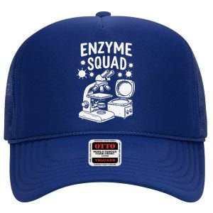 Molecular Squad Research Enzymes Biochemist High Crown Mesh Back Trucker Hat