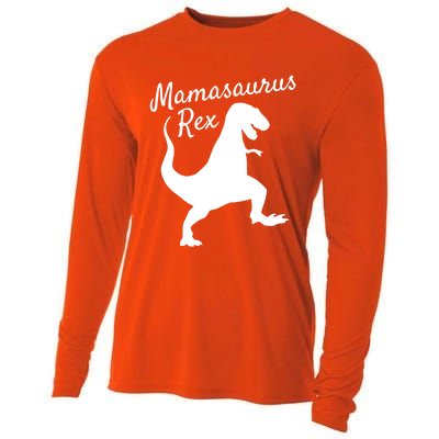 Mama Saurus Rex Gift Sweater Family Dinosaur Pajamas Cooling Performance Long Sleeve Crew