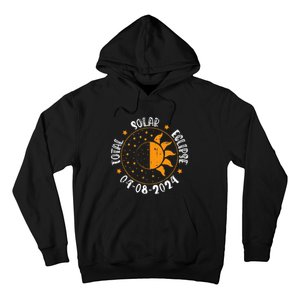 Moon Sun Retro Total Solar Eclipse April 8 2024 Totality Hoodie