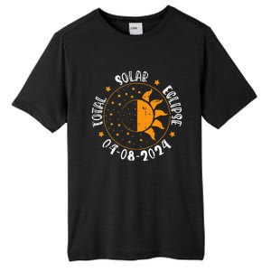 Moon Sun Retro Total Solar Eclipse April 8 2024 Totality Tall Fusion ChromaSoft Performance T-Shirt