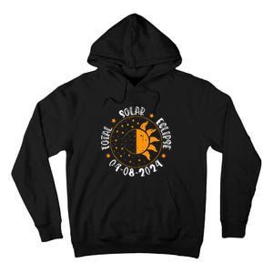 Moon Sun Retro Total Solar Eclipse April 8 2024 Totality Tall Hoodie