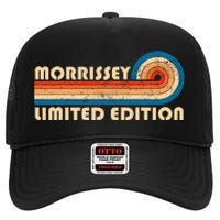 Morrissey Surname Retro Vintage 80s 90s Birthday High Crown Mesh Back Trucker Hat