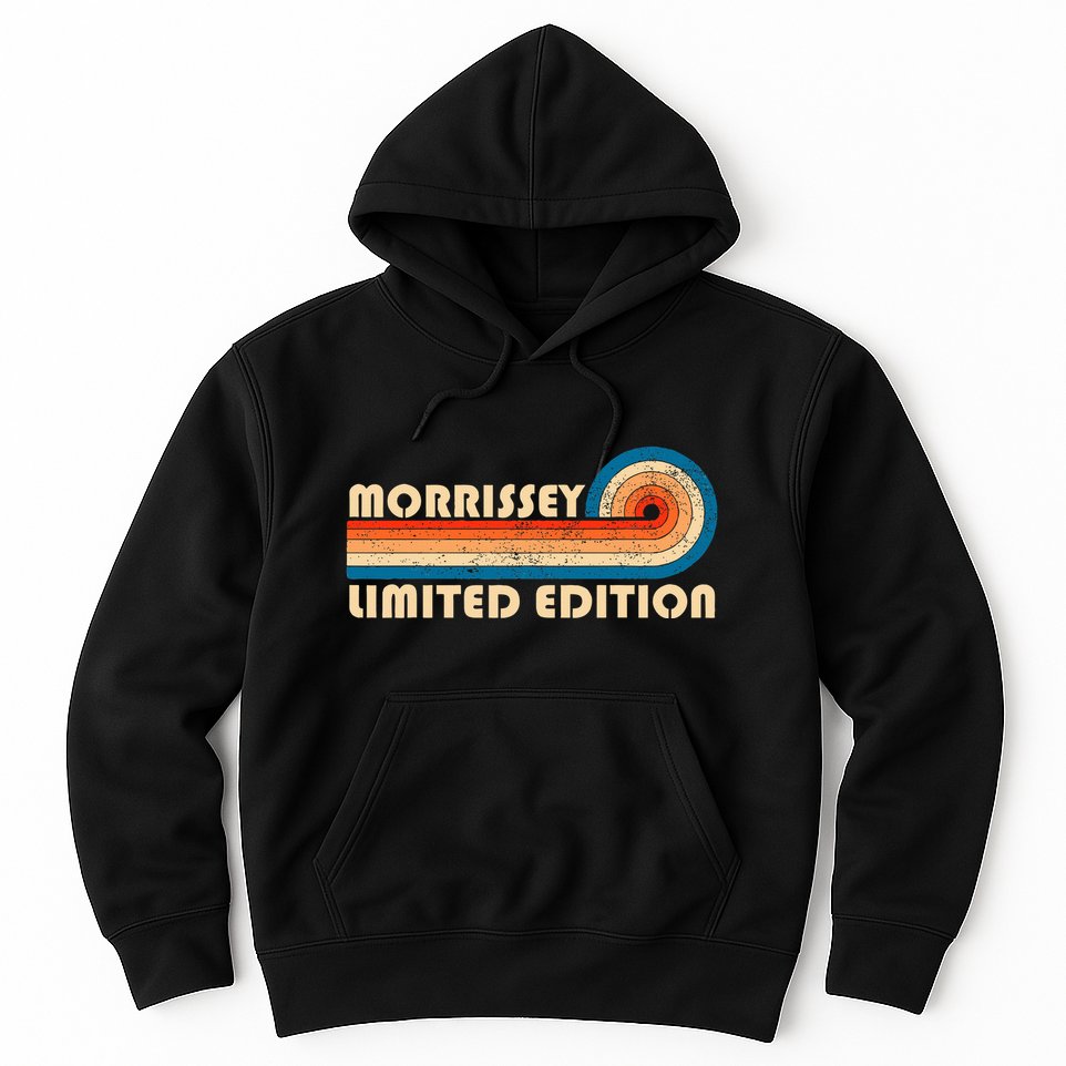 Morrissey Surname Retro Vintage 80s 90s Birthday Hoodie