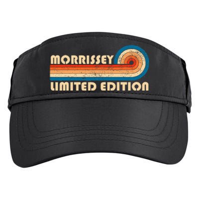 Morrissey Surname Retro Vintage 80s 90s Birthday Adult Drive Performance Visor