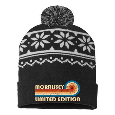 Morrissey Surname Retro Vintage 80s 90s Birthday USA-Made Snowflake Beanie