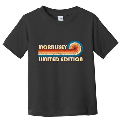 Morrissey Surname Retro Vintage 80s 90s Birthday Toddler T-Shirt