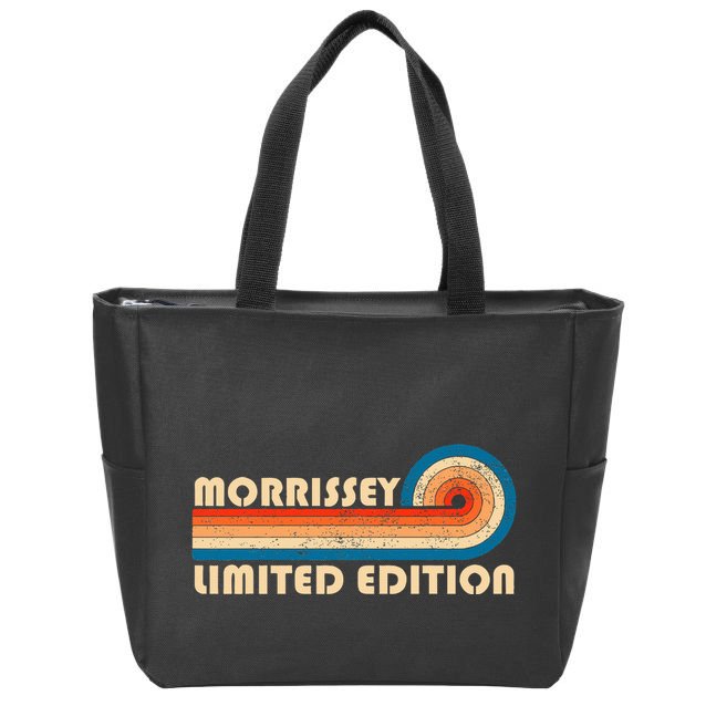Morrissey Surname Retro Vintage 80s 90s Birthday Zip Tote Bag