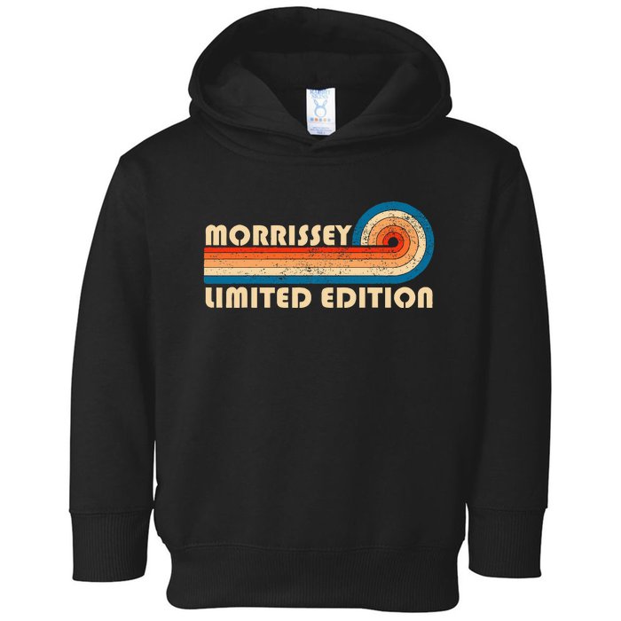 Morrissey Surname Retro Vintage 80s 90s Birthday Reunion Toddler Hoodie