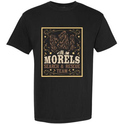 Morel Search Rescue Team Mushroom Hunting Mushroom Hunter Garment-Dyed Heavyweight T-Shirt