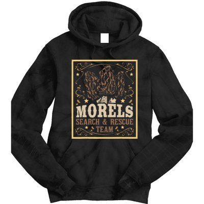 Morel Search Rescue Team Mushroom Hunting Mushroom Hunter Tie Dye Hoodie