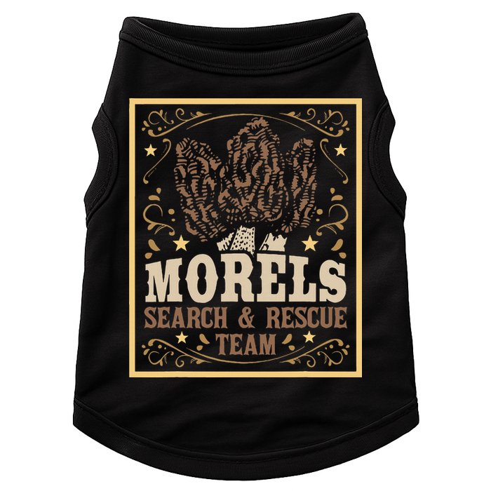 Morel Search Rescue Team Mushroom Hunting Mushroom Hunter Doggie Tank