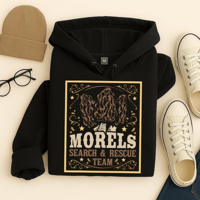 Morel Search Rescue Team Mushroom Hunting Mushroom Hunter Hoodie