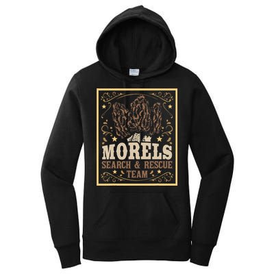 Morel Search Rescue Team Mushroom Hunting Mushroom Hunter Women's Pullover Hoodie