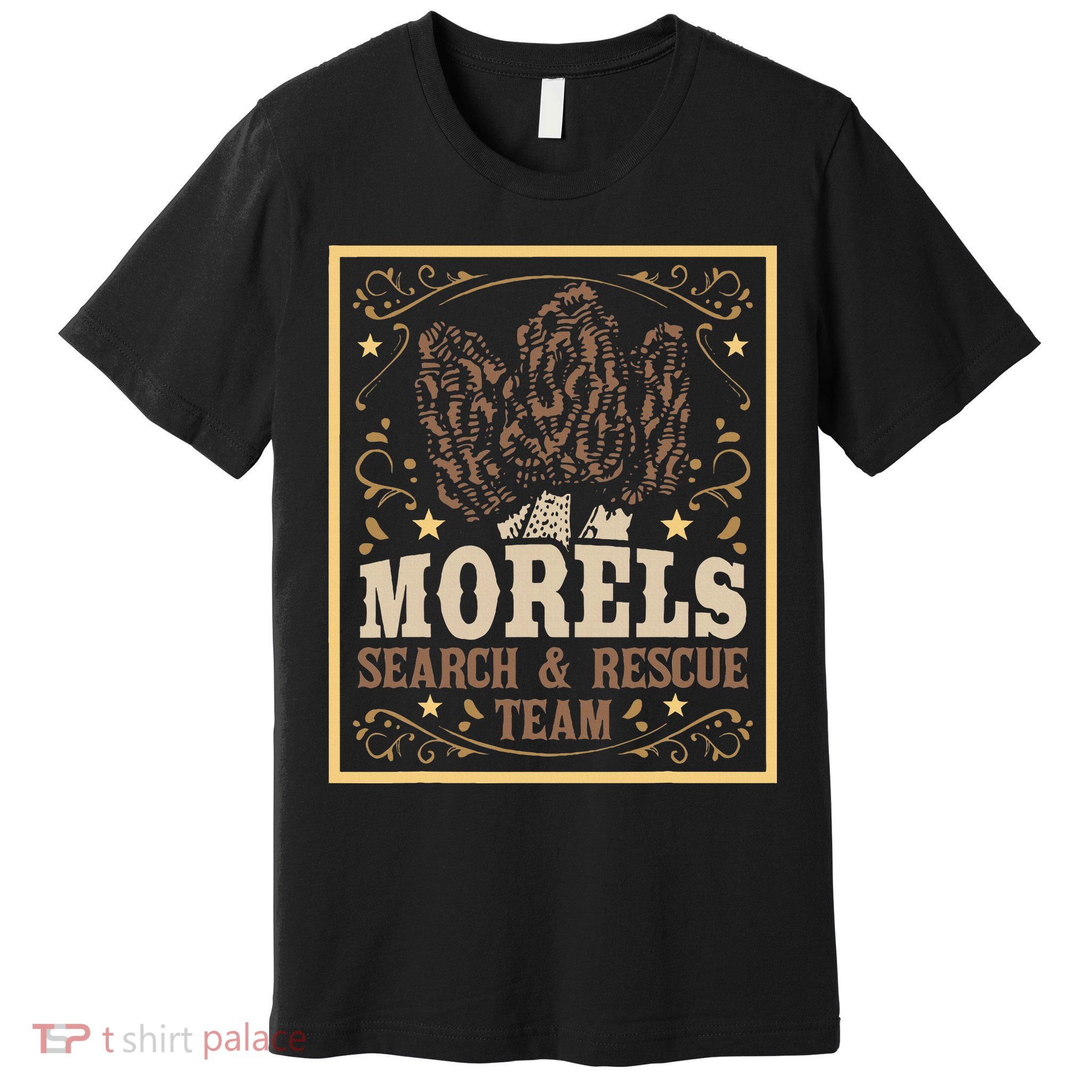 Morel Search Rescue Team Mushroom Hunting Mushroom Hunter Premium T-Shirt