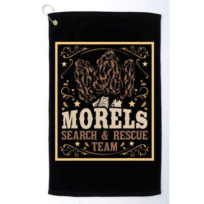 Morel Search Rescue Team Mushroom Hunting Mushroom Hunter Golf Towel