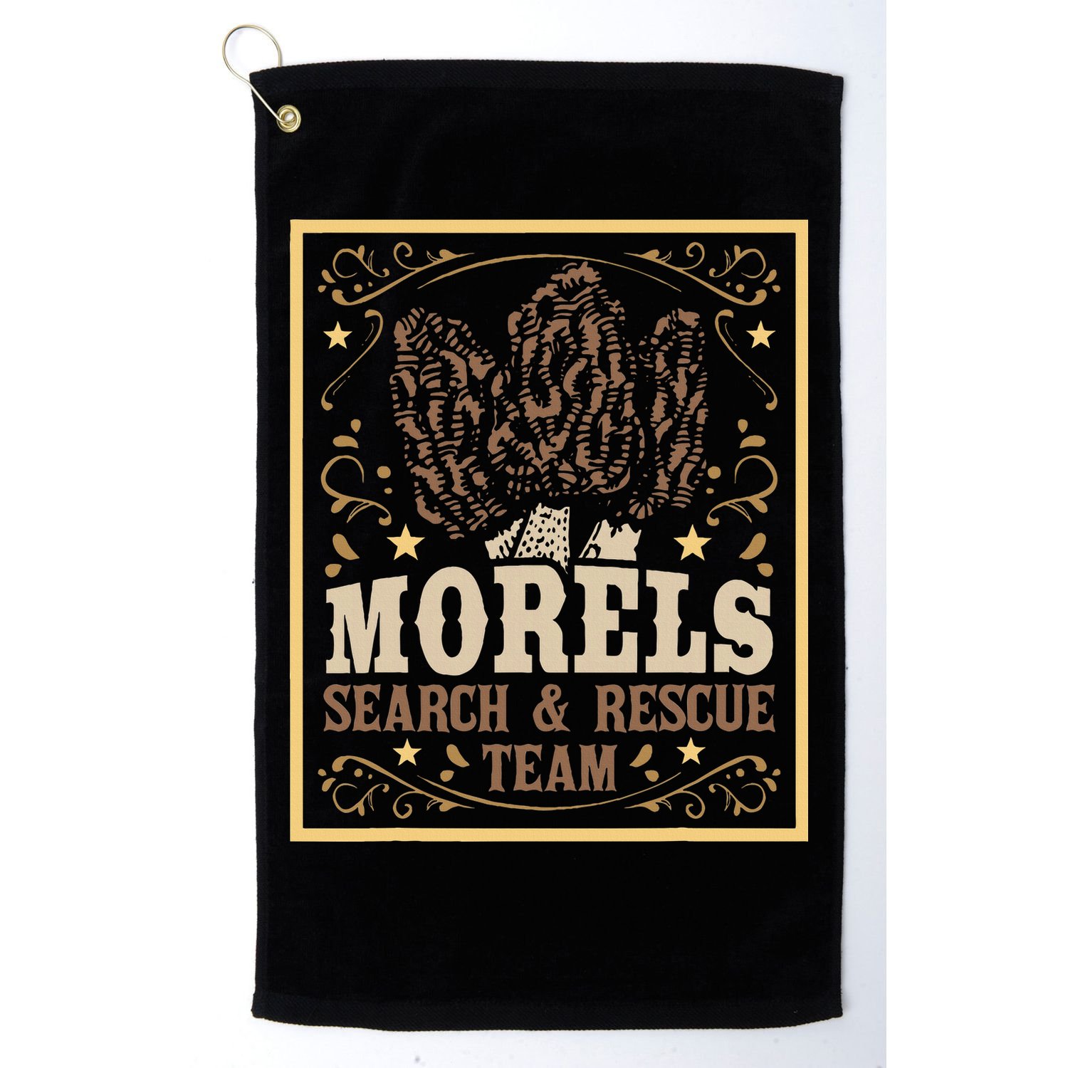 Morel Search Rescue Team Mushroom Hunting Mushroom Hunter Golf Towel