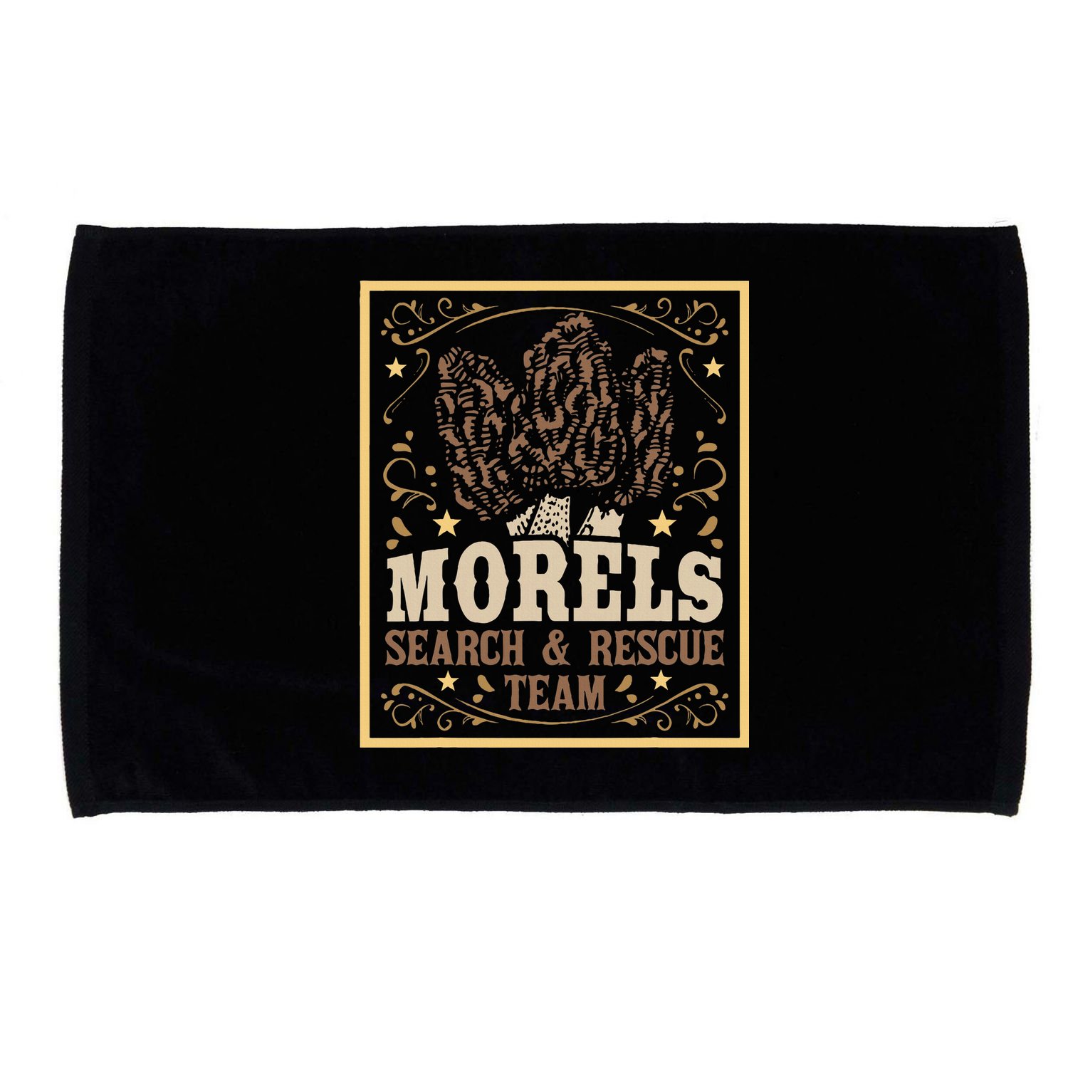 Morel Search Rescue Team Mushroom Hunting Mushroom Hunter Microfiber Hand Towel
