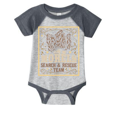 Morel Search Rescue Team Mushroom Hunting Mushroom Hunter Infant Baby Jersey Bodysuit
