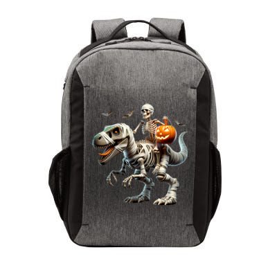 Mummy Skeleton Riding Dinosaur Halloween Spooky Design Gift Vector Backpack